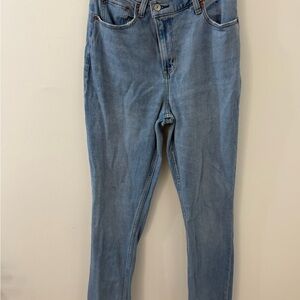 Abercrombie 90s Slim Straight Ultra High Rise Curve Love Jeans 28